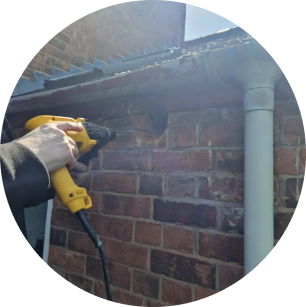 drilling through the wall